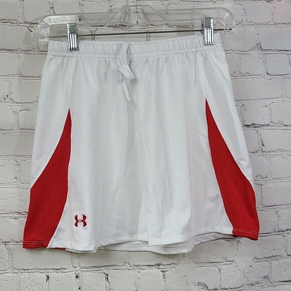 Under Armour Women's Athletic Skirt Red/White Nylon Mesh Tennis Golf Size SMALL - Picture 7 of 7